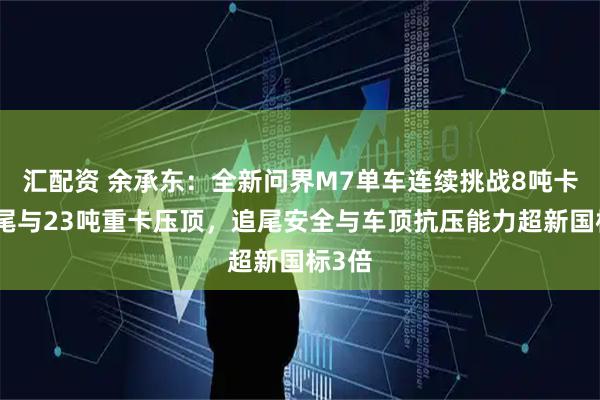 汇配资 余承东：全新问界M7单车连续挑战8吨卡车追尾与23吨重卡压顶，追尾安全与车顶抗压能力超新国标3倍