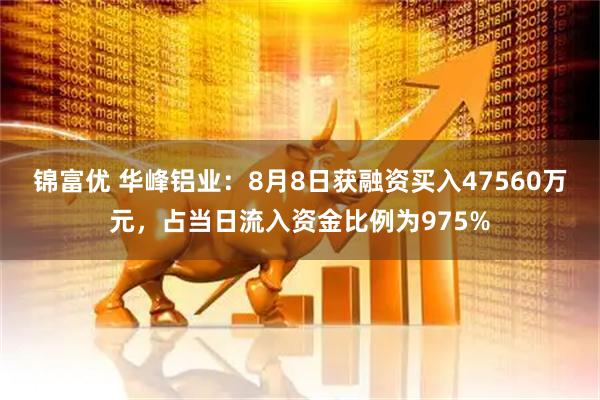 锦富优 华峰铝业:8月8日获融资买入47560万元,占当日流入资金比例为975%